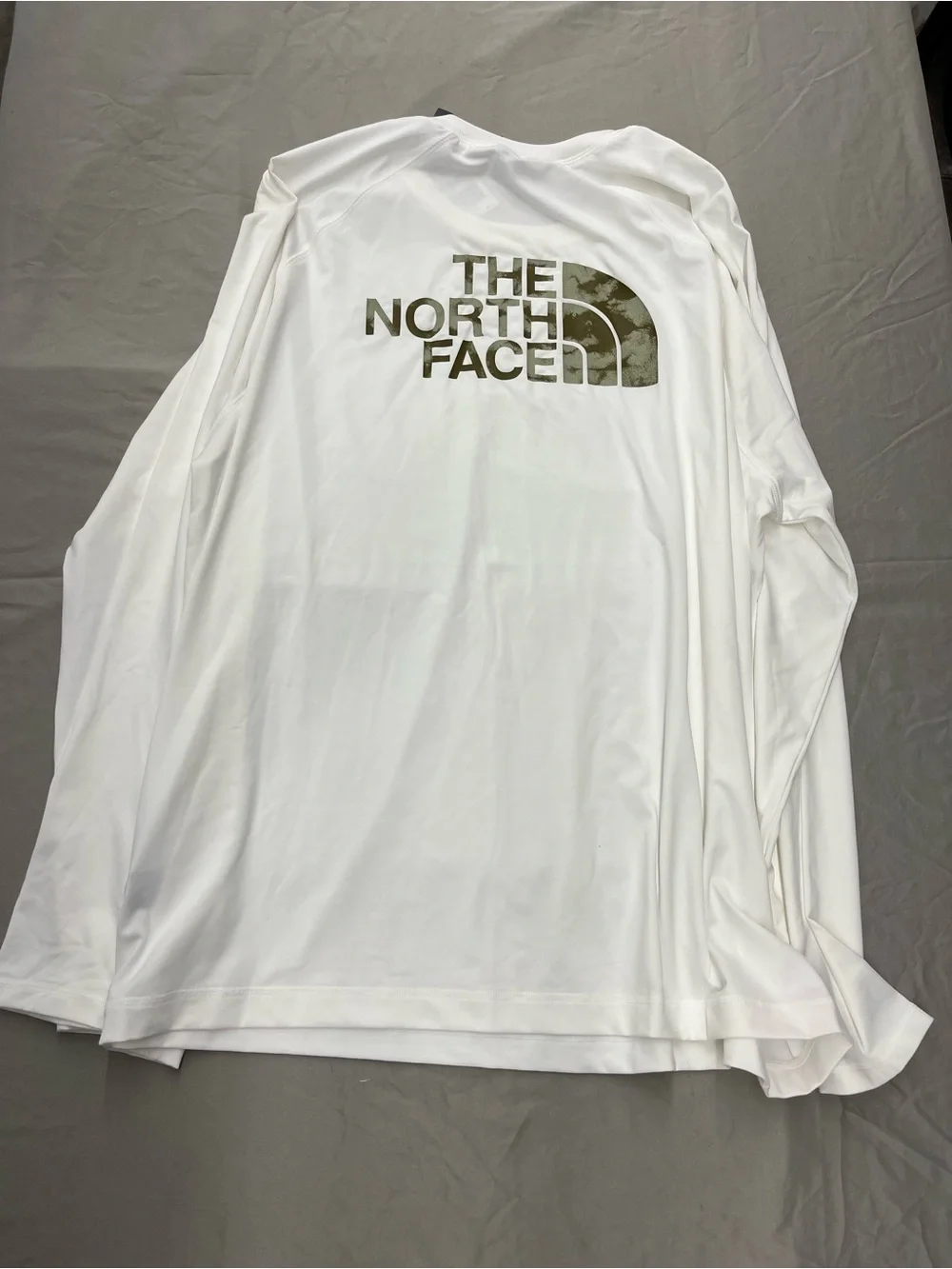 The North Face Men's Long-Sleeve Crew — White with Black Logo Men’s Size 2XL NWT